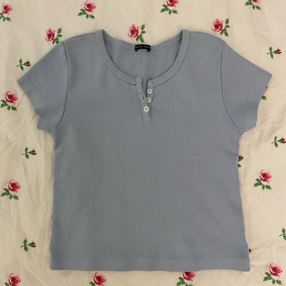 Brandy Melville blue Zelly top